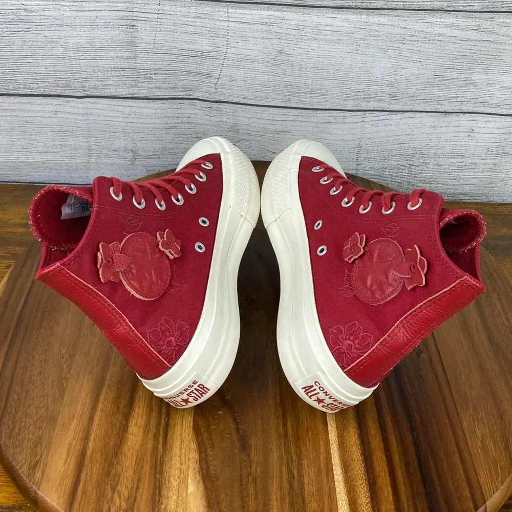 Converse Chuck Taylor All Star Lift High Floral Embroidery Days Ahead Size 6.5